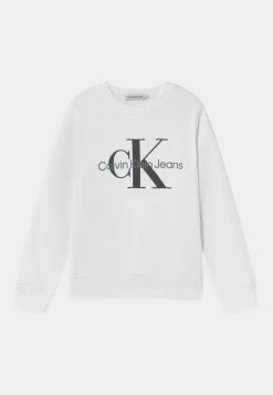 Calvin Klein Jeans MONOGRAM LOGO UNISEX - Sweatshirt - Bright White
