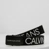 Calvin Klein Jeans LOGO BELT UNISEX - Ceinture - Black