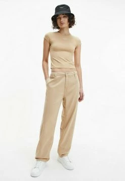 Calvin Klein Jeans T-shirt Imprimé - Tawny Sand