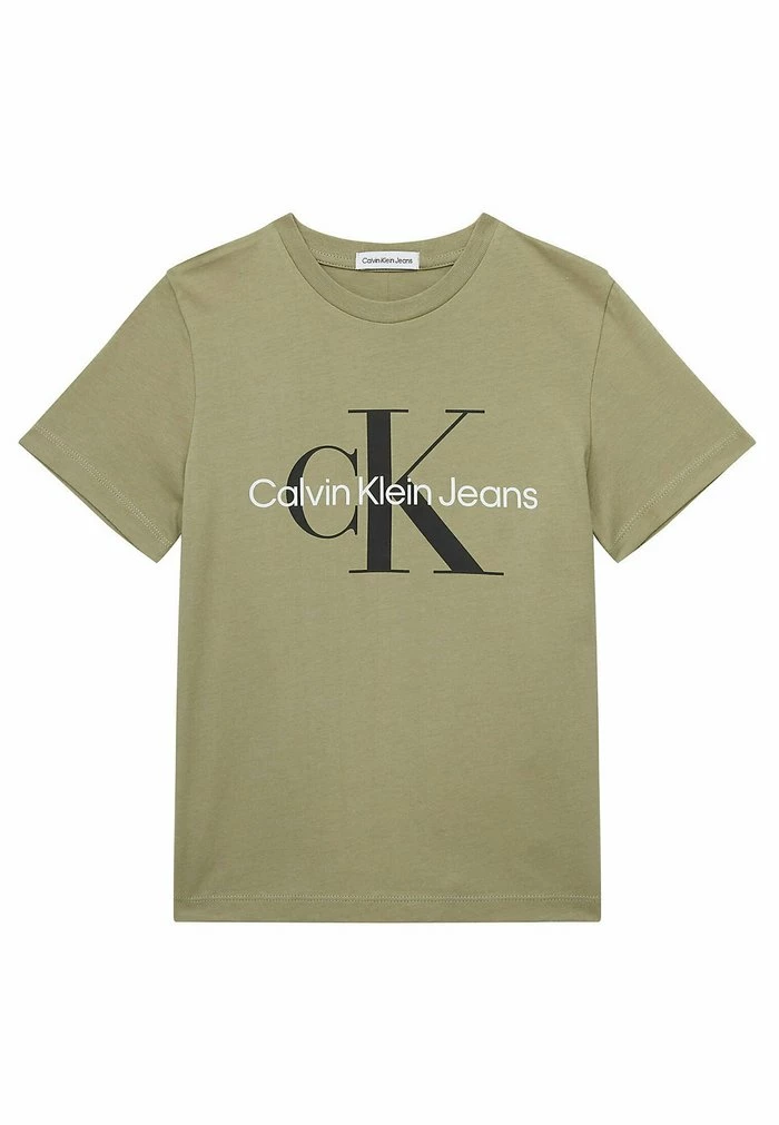 Calvin Klein Jeans MONOGRAM - T-shirt Imprimé - Forest Khaki 1 Calvin Klein Jeans MONOGRAM - T-shirt Imprimé - Forest Khaki