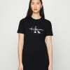 Calvin Klein Jeans MONOGRAM DRESS - Robe En Jersey - Black