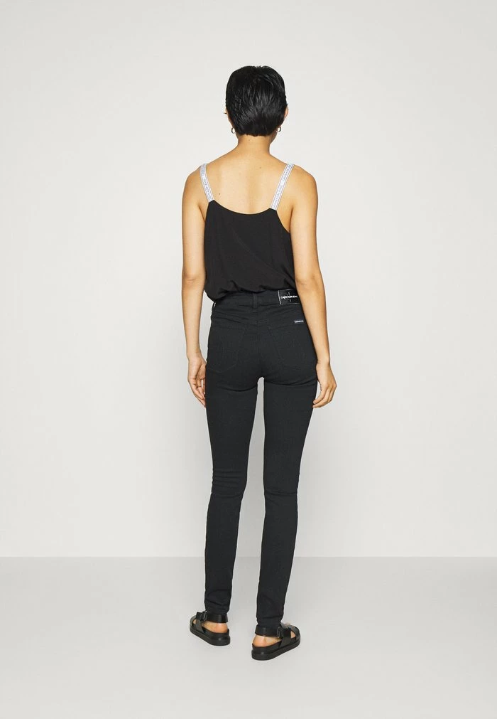 Calvin Klein Jeans HIGH RISE SKINNY - Jeans Skinny - Black Denim 3 Calvin Klein Jeans HIGH RISE SKINNY - Jeans Skinny - Black Denim – Image 3