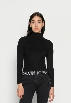 Calvin Klein Jeans LOGO TAPE SWEATER - Pullover - Black