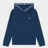 Calvin Klein Jeans INTARSIA LOGO HOODIE UNISEX - Sweat à Capuche - Naval Blue