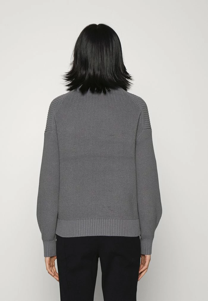 Calvin Klein Jeans TWO TONE MONOGRAM LOOSE - Pullover - Fossil Grey 3 Calvin Klein Jeans TWO TONE MONOGRAM LOOSE - Pullover - Fossil Grey – Image 3