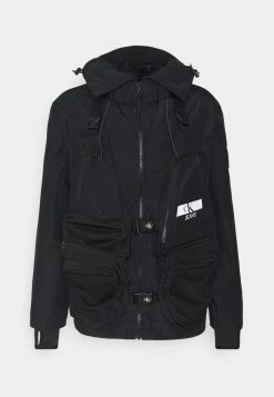 Calvin Klein Jeans TECHNICAL 2 IN 1 UTILITY JACKET - Veste Sans Manches - Black
