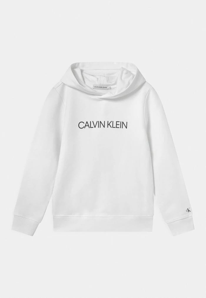 Calvin Klein Jeans INSTITUTIONAL LOGO - Sweat à Capuche - Bright White 1 Calvin Klein Jeans INSTITUTIONAL LOGO - Sweat à Capuche - Bright White