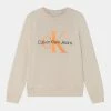 Calvin Klein Jeans MONOGRAM LOGO UNISEX - Sweatshirt - Eggshell