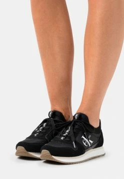 Calvin Klein Jeans RUNNER LACEUP SOCK - Baskets Basses - Black
