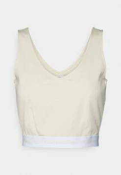 Calvin Klein Jeans CONTRAST TAPE MILANO STRAPPY - Débardeur - Eggshell