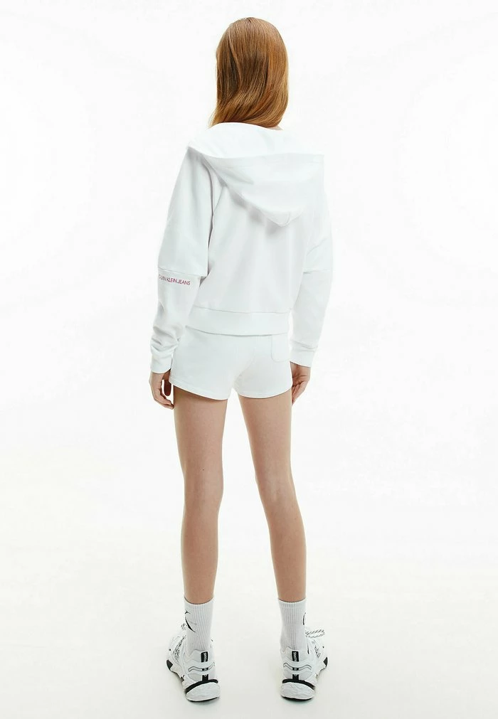 Calvin Klein Jeans Sweat à Capuche Zippé - Bright White 3 Calvin Klein Jeans Sweat à Capuche Zippé - Bright White – Image 3