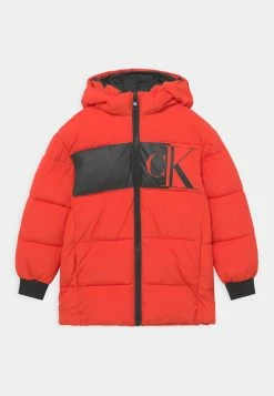 Calvin Klein Jeans BLOCK MONOGRAM - Veste D'hiver - Flaming Chili