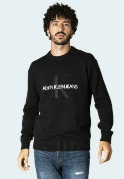 Calvin Klein Jeans MONOGRAM - Pullover - Black