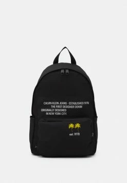 Calvin Klein Jeans CAMPUS PALM PRINT UNISEX - Sac à Dos - Black