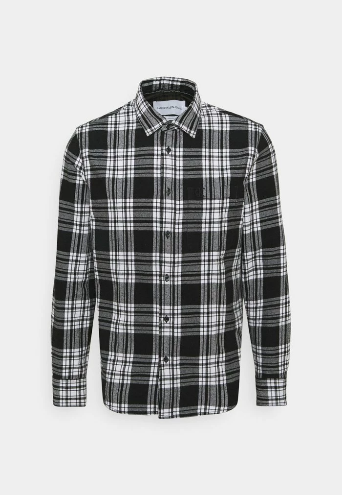Calvin Klein Jeans CHECK REGULAR - Chemise - Black/bright White 4 Calvin Klein Jeans CHECK REGULAR - Chemise - Black/bright White – Image 4
