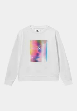 Calvin Klein Jeans PRIDE RELAXED GRAPHIC UNISEX - Sweatshirt - White
