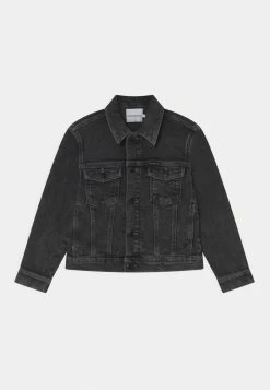 Calvin Klein Jeans BLOCK - Veste En Jean - Concrete Dark Grey