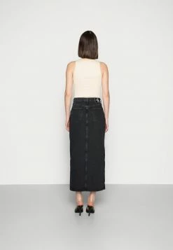 Calvin Klein Jeans SKIRT - Jupe En Jean - Black -Calvin Klein Elegant Magasin 1c2cf410765a4a11a725e44ce5231356