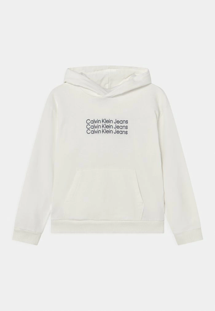 Calvin Klein Jeans HOODIE UNISEX - Sweatshirt - Off-white 1 Calvin Klein Jeans HOODIE UNISEX - Sweatshirt - Off-white