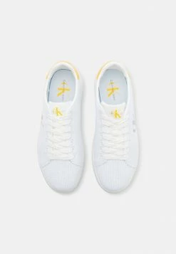 Calvin Klein Jeans CASUAL CUPSOLE - Baskets Basses - White/yellow -Calvin Klein Elegant Magasin 1db0f5d8b2754ca69f00d20895ccbb8a