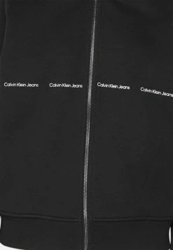 Calvin Klein Jeans REPEAT LOGO ZIP THROUGH - Sweat à Capuche Zippé - Black -Calvin Klein Elegant Magasin 1e73b6f7c18b470fae397d0ec5276927