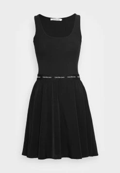 Calvin Klein Jeans CONTRAST TAPE ELASTIC - Robe De Jour - Black 8 Calvin Klein Jeans CONTRAST TAPE ELASTIC - Robe De Jour - Black -Calvin Klein Elegant Magasin 1e9e9094a04044fb82675902101d5390