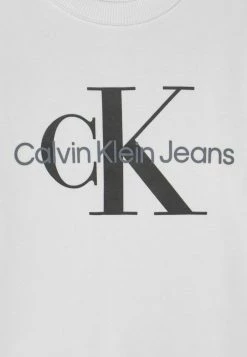 Calvin Klein Jeans MONOGRAM LOGO UNISEX - Sweatshirt - Bright White -Calvin Klein Elegant Magasin 1f15e4bb79504c63ac54f4eb5323c974