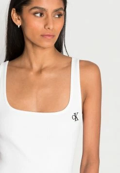Calvin Klein Jeans TANK - Débardeur - Bright White -Calvin Klein Elegant Magasin 1f58dd804e104de99d364df2ca2e2c73