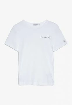 Calvin Klein Jeans CHEST LOGO - T-shirt Imprimé - White