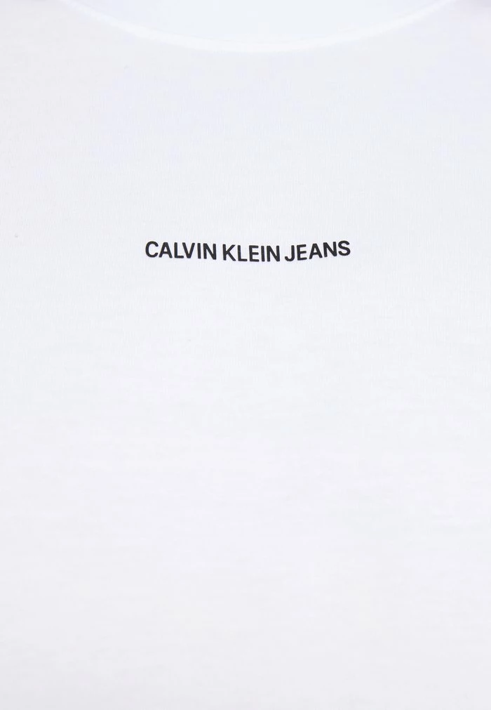 Calvin Klein Jeans MICRO BRANDING ESSENTIAL TEE - T-shirt Basique - White 6 Calvin Klein Jeans MICRO BRANDING ESSENTIAL TEE - T-shirt Basique - White – Image 6