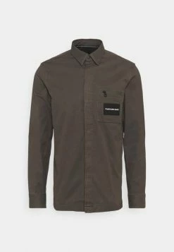 Calvin Klein Jeans UTILITY REGULAR SHIRT - Chemise - Black Olive -Calvin Klein Elegant Magasin 2184164821744f5bbb9afc2a8b3ee5d9