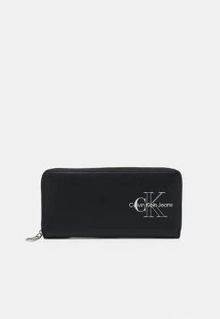 Calvin Klein Jeans SCULPTED ZIP AROUND TWO TONE - Portefeuille - Black