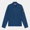 Calvin Klein Jeans BADGE ZIP UP - Sweatshirt - Naval Blue