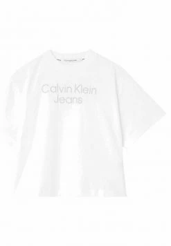 Calvin Klein Jeans T-shirt Imprimé - Bright White -Calvin Klein Elegant Magasin 253fbce6d7324156b16f9c9d6c925256