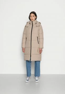 Calvin Klein Jeans SIDE LOGO LONG PUFFER JACKET - Veste D'hiver - Crockery