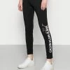 Calvin Klein Jeans VERTICAL INSTITUTIONAL - Legging - Black