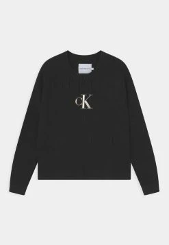 Calvin Klein Jeans MONOGRAM - Pullover - Black