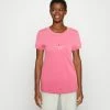 Calvin Klein Jeans MONOGRAM SLIM TEE - T-shirt Imprimé - Lipstick Pink