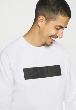 Calvin Klein Jeans BLOCKING LOGO CREW NECK - Sweatshirt - White -Calvin Klein Elegant Magasin 27b71c64ef024a54aa0d37722b112578