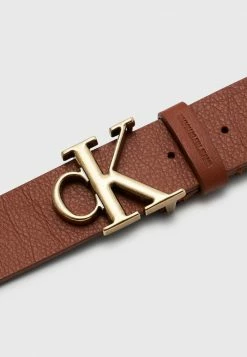 Calvin Klein Jeans PLUS MONO ROUND BELT - Ceinture - Cognac -Calvin Klein Elegant Magasin 2825b7a9f6434c8ab79cd20341600e21