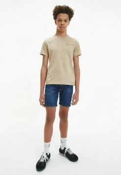 Calvin Klein Jeans CHEST LOGO - T-shirt Imprimé - Horseradish