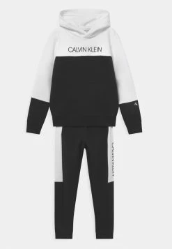 Calvin Klein Jeans BLOCK HOODIE SET - Survêtement - Black