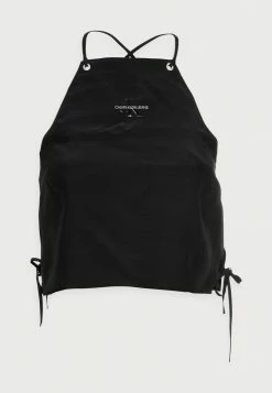 Calvin Klein Jeans DRAPEY TIE - Débardeur - Black -Calvin Klein Elegant Magasin 2bde748f7a2648a0aa83b448777d738a