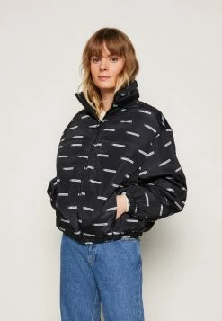 Calvin Klein Jeans LOGO ALL OVER PRINT JACKET - Veste D'hiver - Black
