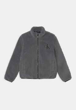 Calvin Klein Jeans LOGO - Veste Polaire - Asphalt Grey