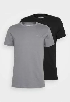 Calvin Klein Jeans 2 PACK - T-shirt Basique - Fossil Grey/black -Calvin Klein Elegant Magasin 2d03cfa7890e413baf1dcdfac2920992
