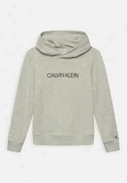 Calvin Klein Jeans INSTITUTIONAL LOGO - Sweat à Capuche - Light Grey Heather