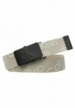 Calvin Klein Jeans Ceinture - Eggshell Stacked Logo Aop