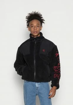 Calvin Klein Jeans STAND COLLAR JACKET - Veste Polaire - Black