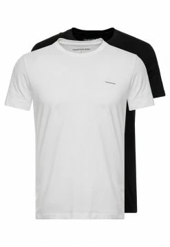 Calvin Klein Jeans 2 PACK - T-shirt Basique - Bright White/black Beauty -Calvin Klein Elegant Magasin 2e5914e9c1c844b98b1490d740443844